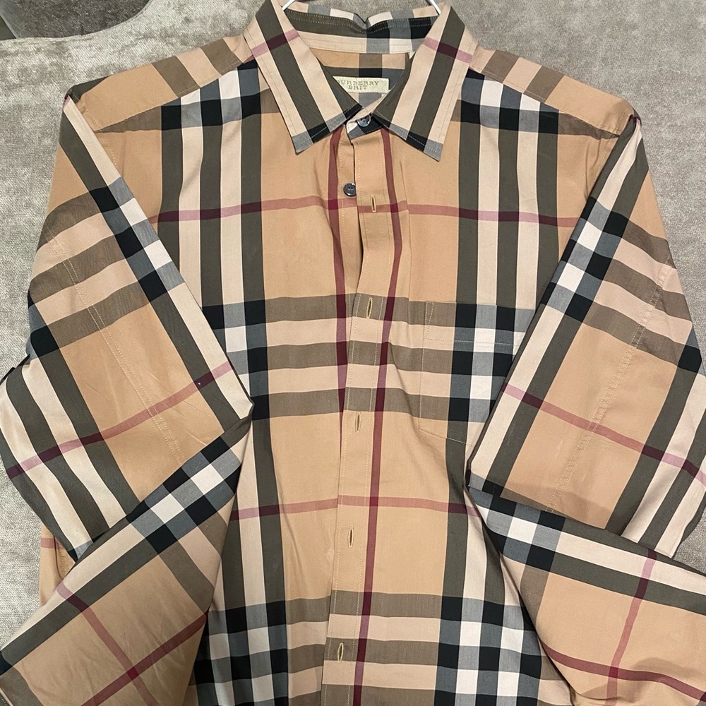Burberry button down shirt